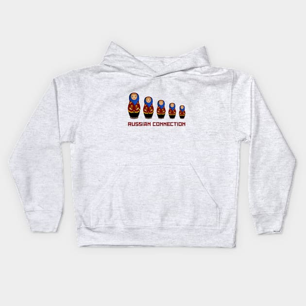 Russian connection Kids Hoodie by Sinmara